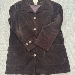 Women's LL Bean Brown Corduroy Jacket